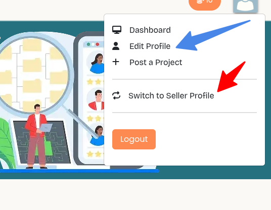 Where to find seller form desktop
