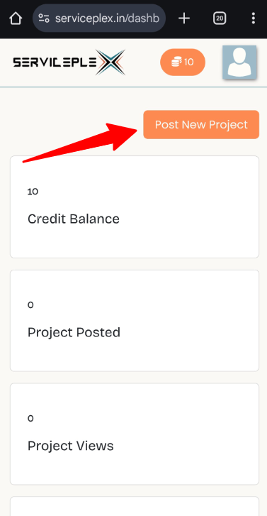 Create a Project Mobile