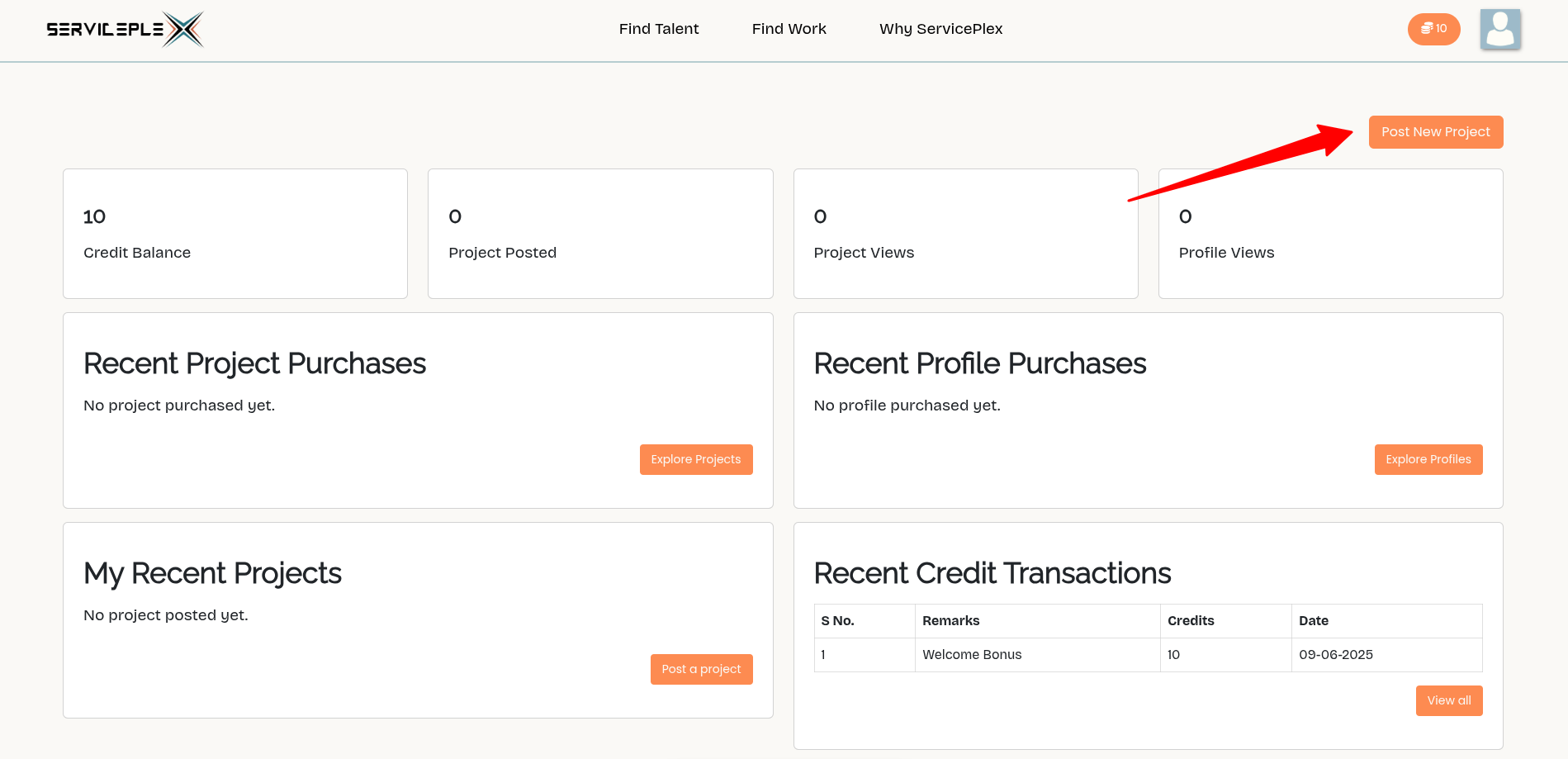 Create a Project Desktop