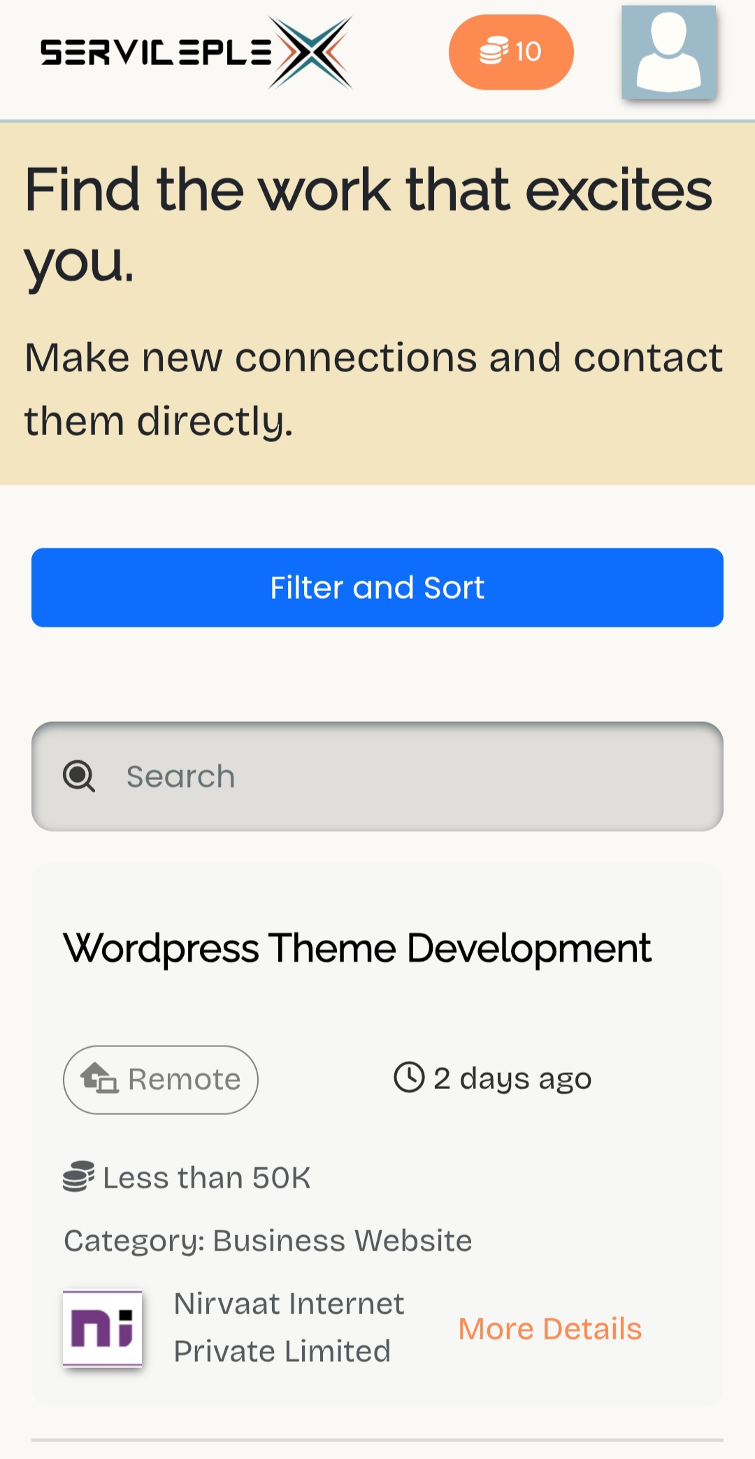 Project posted mobile