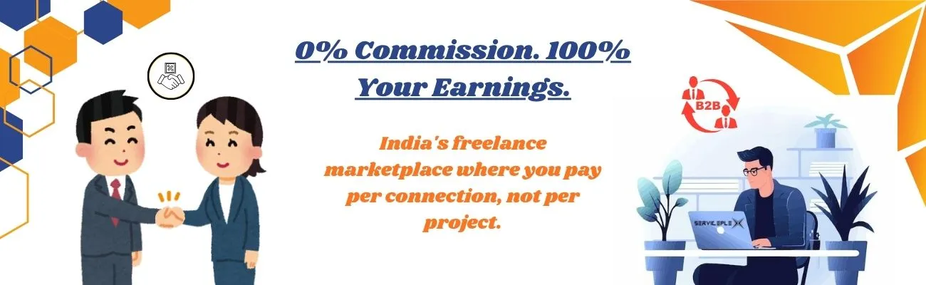 No Subscription Fee Freelance Platform in India | ServicePlex